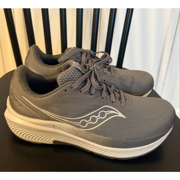 Saucony Echelon 10 grey running shoe size 9 - Picture 3 of 12